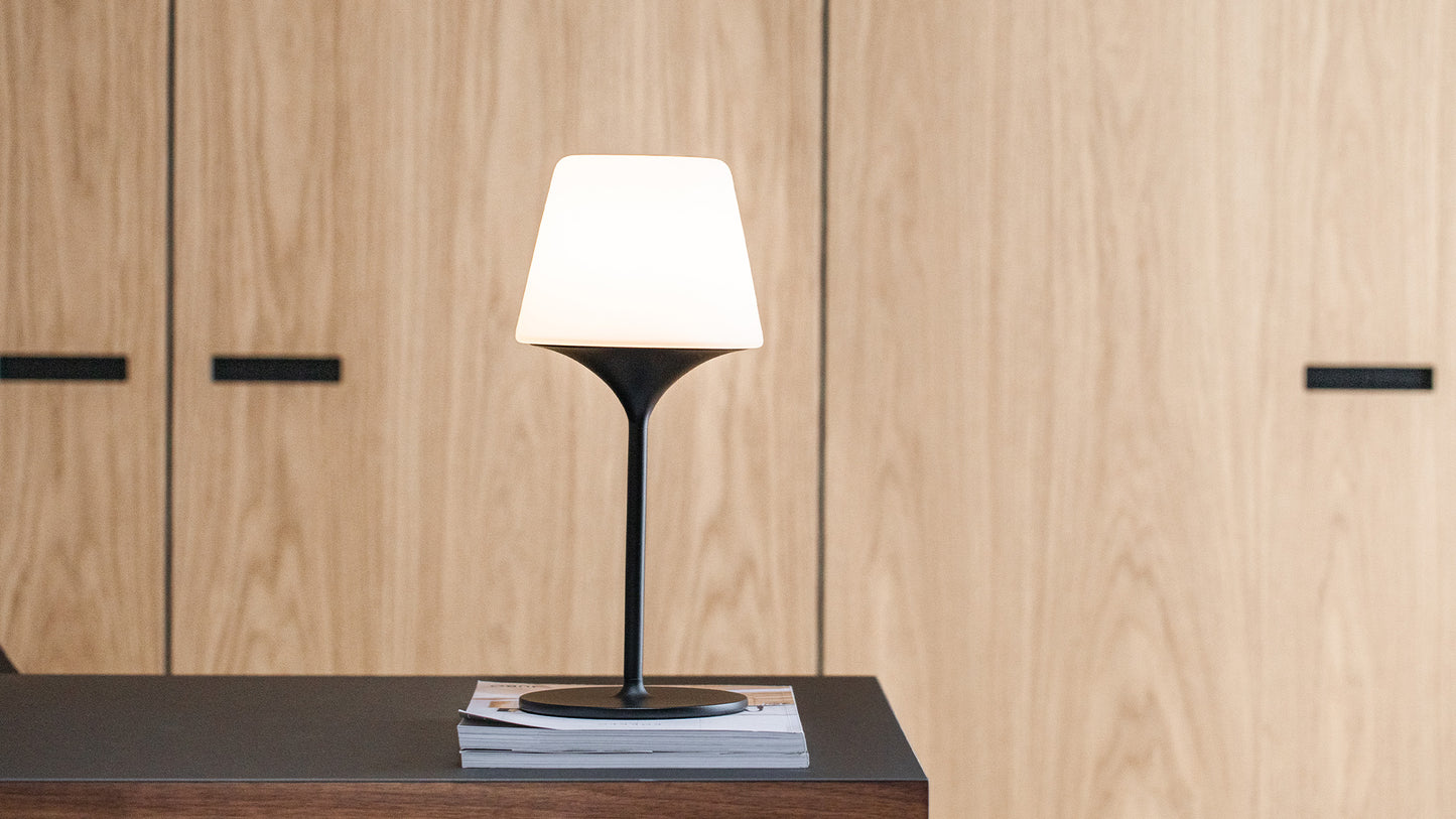 Ambience - Lamp Intelligent & Aalborg base - Indoor/Outdoor lamp met lampvoet in glas en staal