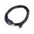 Zwarte micro usb laadkabel met usb aansluiting en micro usb stekker voor compatibele WOOFit en WOOFit JAM audioapparaten van sackit
