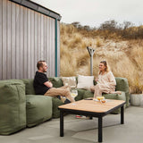 Soft Sofa Outdoor 4 Seater Corner Sofa in Kirra Olive van sackit buiten gestyled