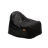 Zwarte waterafstotende beschermhoes van sackit voor een Cobana Lounge Chair beschermt de loungestoel buiten tegen weer en wind buiten het seizoen
