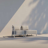 Kirra Lounge Sofa Open end left in Kirra Sand van sackit buiten gestyled