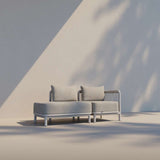 Kirra Lounge Sofa Open end right in Kirra Sand van sackit buiten gestyled