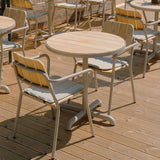 Kirra Café Table in Taupe van sackit buiten gestyled