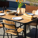 Kirra Dining Table 150x90 in Noir van sackit buiten gestyled