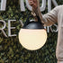 sackit Light draadloze buitenlamp met warme gloed en stevig handvat aan een touw geschikt voor sfeervolle verlichting in de tuin of op het terras