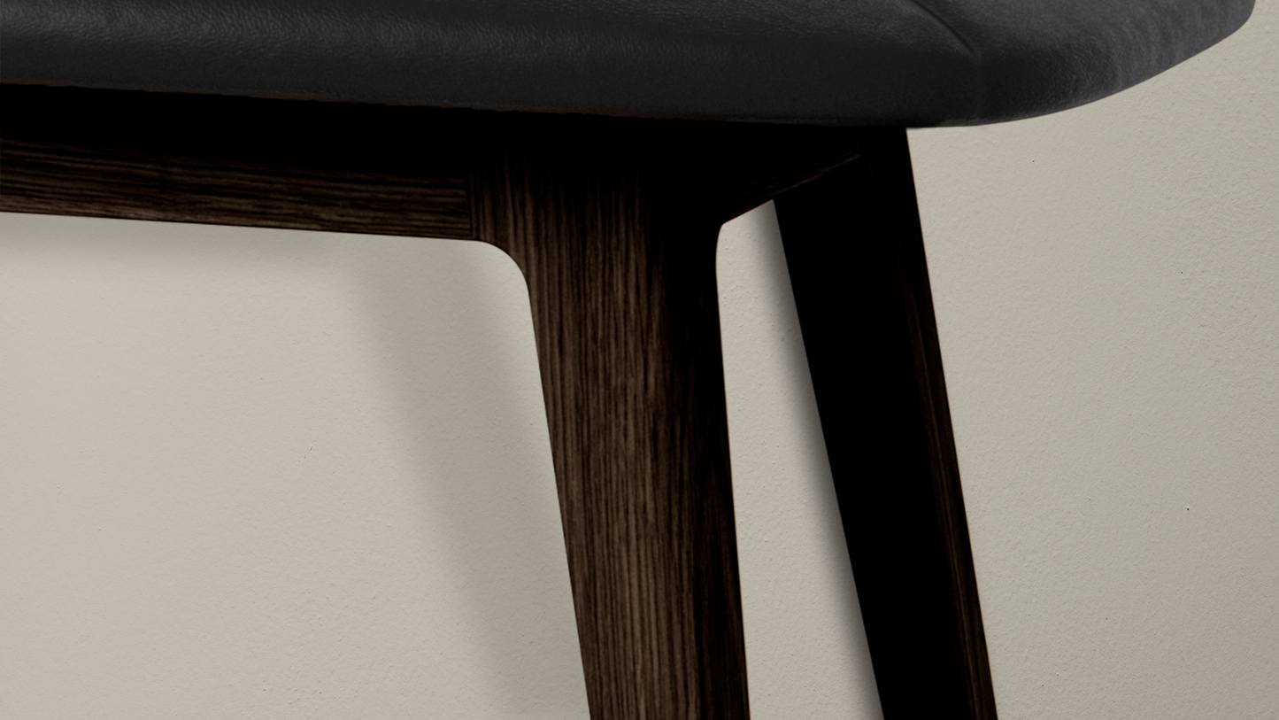 Nordic Bench - Dark Stained Oak - Bank in prachtig Deens ontwerp