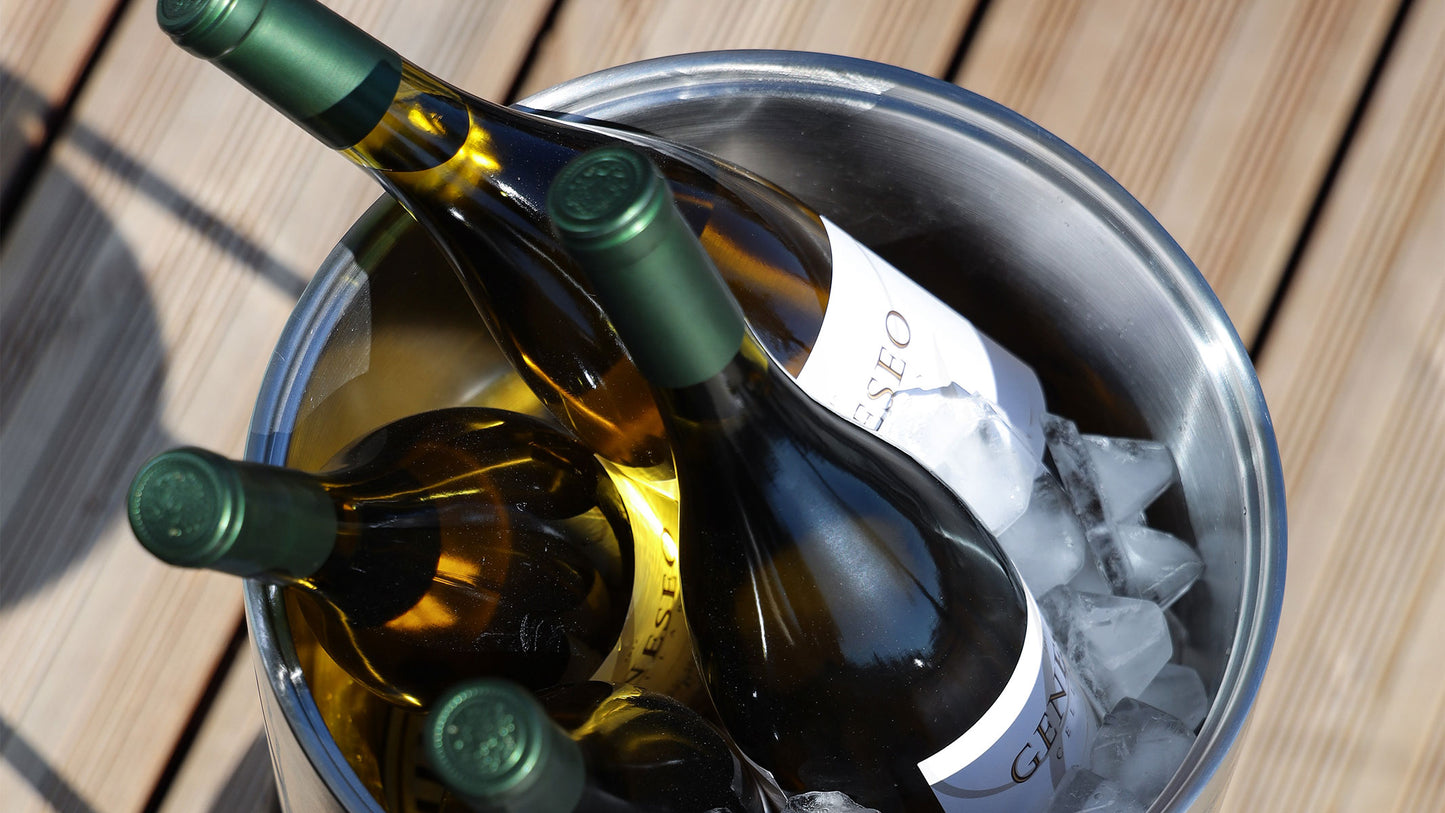Wine Bucket - Ø22 w/ Accessories - Geïsoleerde wijnkoeler/ijsemmer met deksel + haak + lepel + rooster