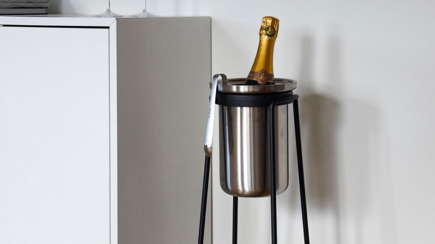 Patio Accessory Stand Ø14 + Wine Cooler - Standaard en lamp + Geïsoleerde wijnkoeler
