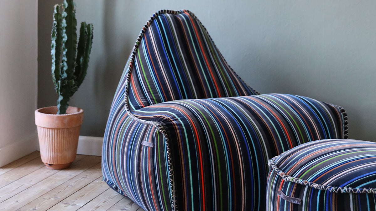Lounge Chair & Pouf Paul Smith - Limited Edition - Exclusief ontworpen Limited Edition Lounge Chair