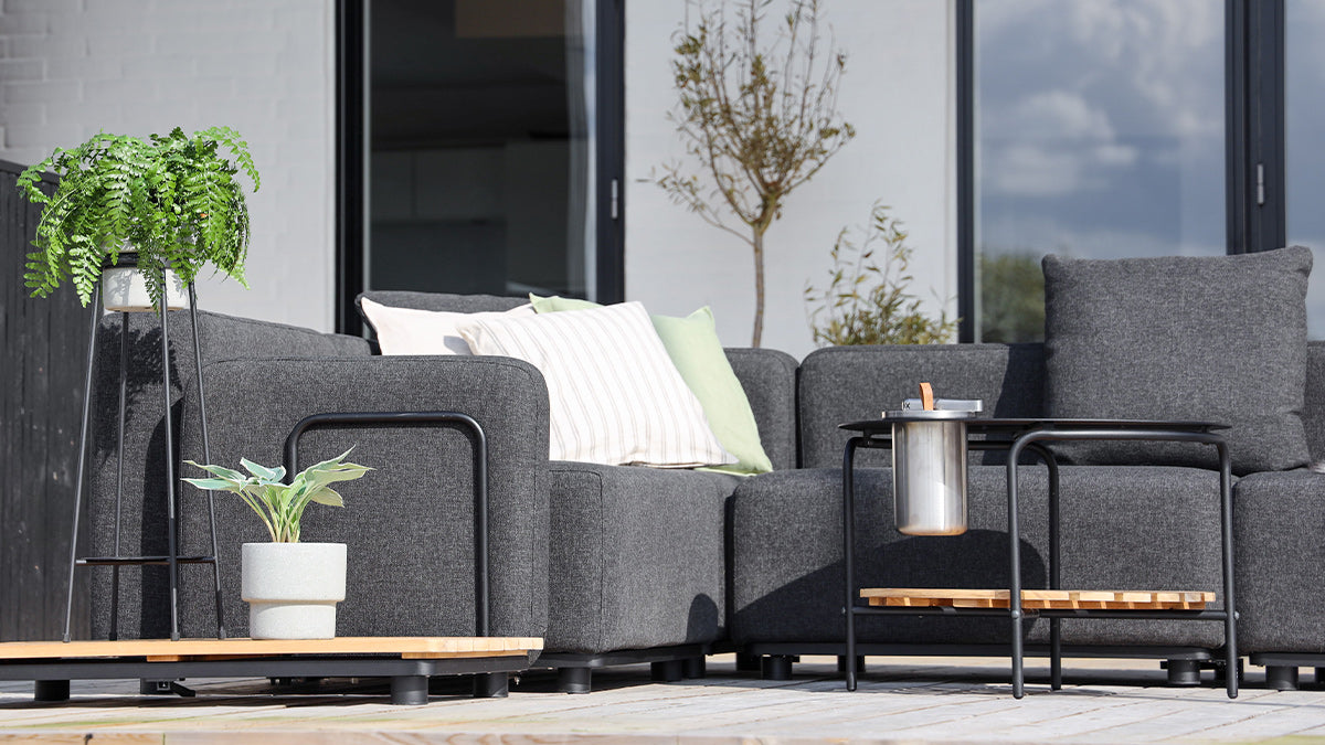 Cobana Lounge Sofa - Pouf - Poef voor loungebank buiten