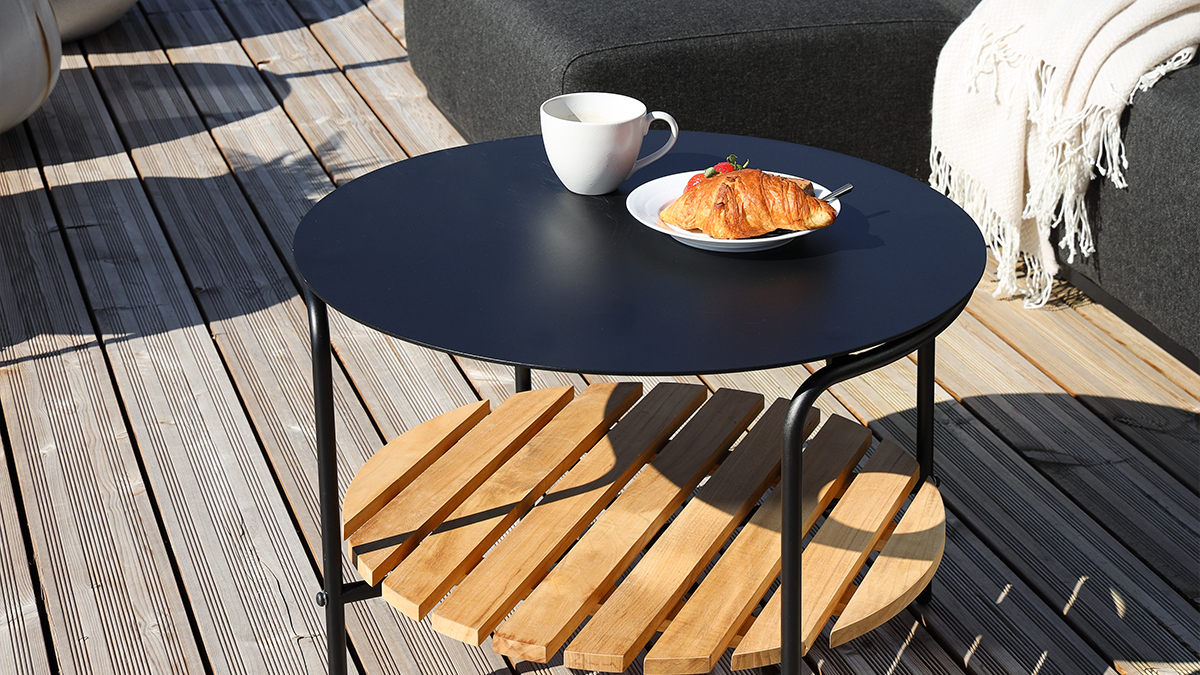 Patio Sofa Table - Ø70 - Aluminium Sofa Tafel voor buiten
