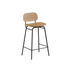 Frame Bar Stool - Leather w/ backrest