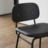 Frame Bar Stool - Leather w/ backrest