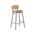 Frame Bar Stool - Leather w/ backrest