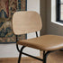 Frame Bar Stool - Leather w/ backrest