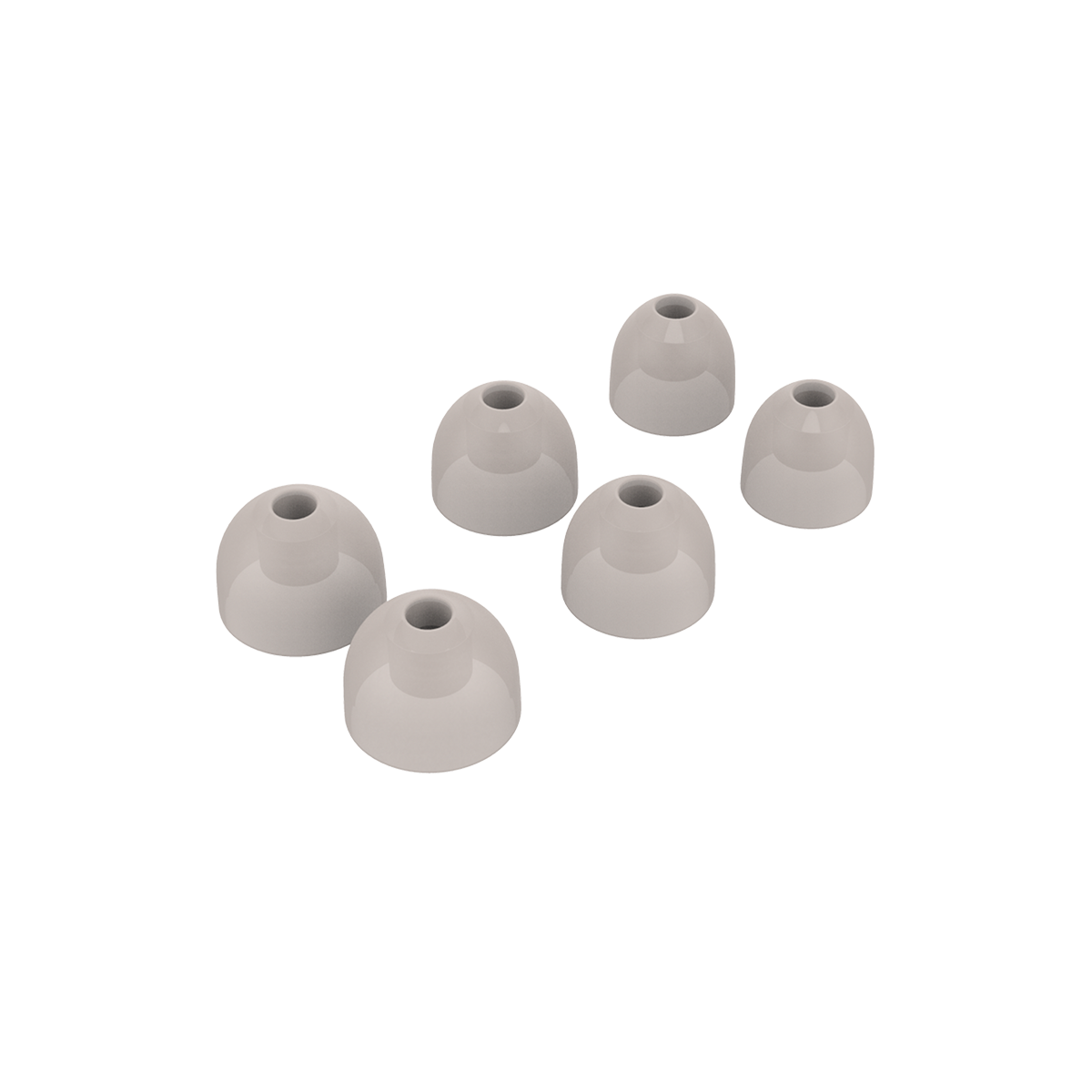 Set van zes ergonomische siliconen oordopjes in drie maten voor ROCKit van sackit ideaal voor een comfortabele pasvorm in het oor