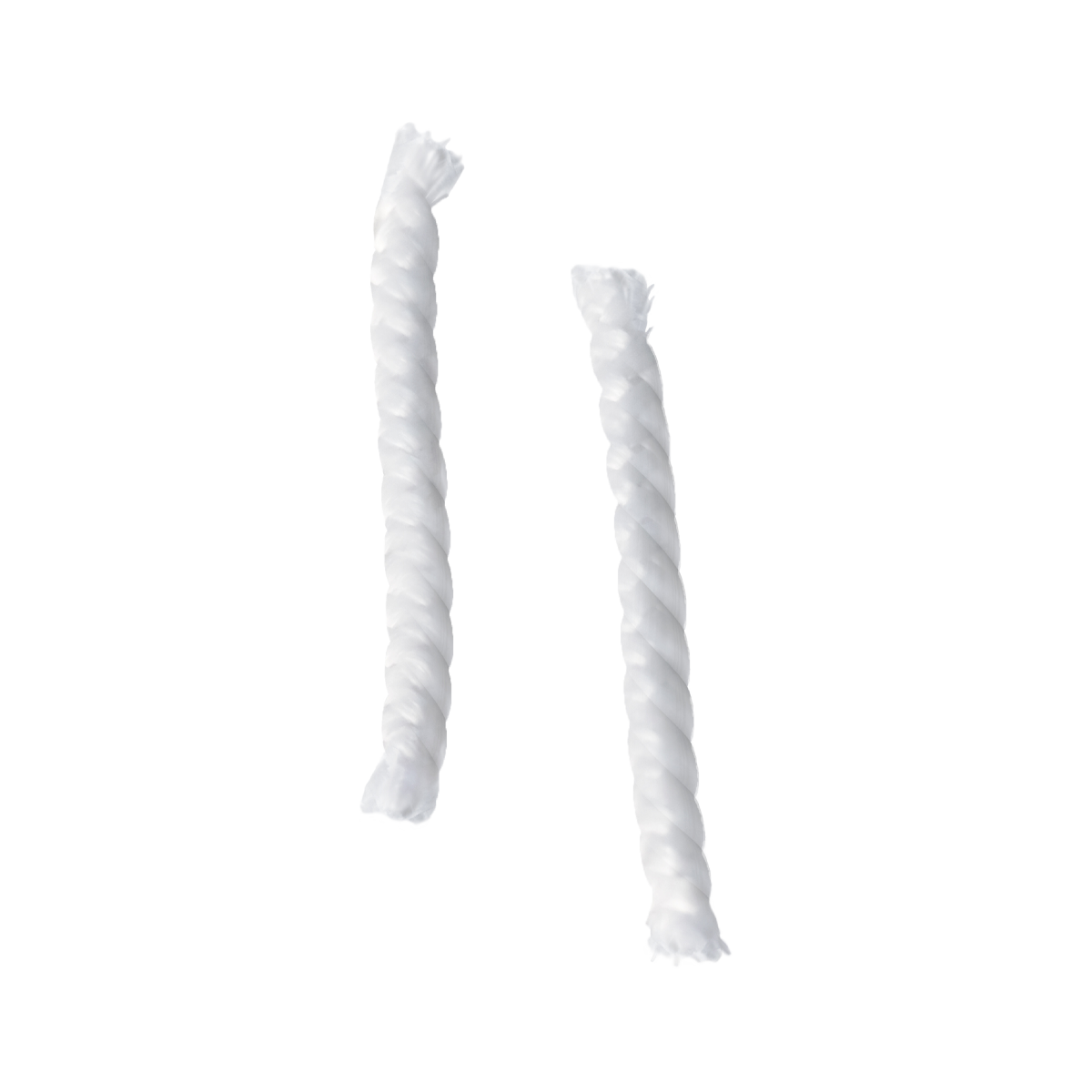 Twee witte vervangende lonten voor een sackit olielamp voor eenvoudig vervangen en betrouwbaar buitenlicht