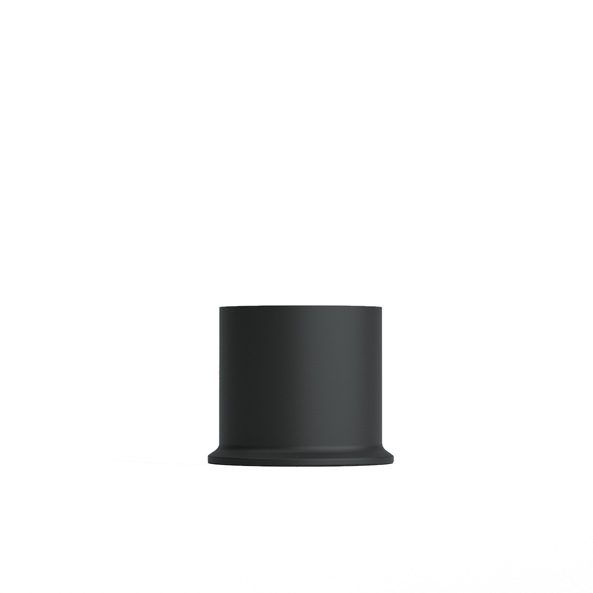 Zwarte roestvrijstalen lampvoet voor de Ambience Lamp Intelligent met strak industrieel ontwerp van sackit voor binnen en buiten