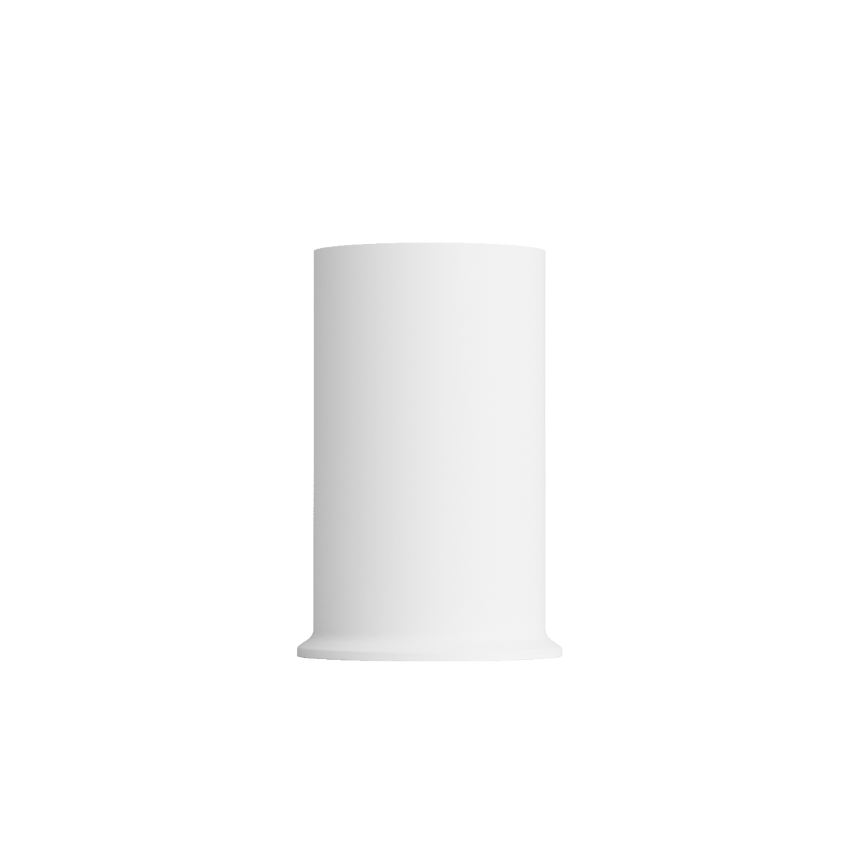 Witte cilindrische lampvoet voor de Ambience Lamp Intelligent+ van sackit met strak ontwerp voor binnen en buiten gebruik