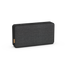 Zwarte draagbare bluetooth luidspreker van sackit met stoffen front en compact Deens ontwerp voor krachtig geluid thuis of onderweg