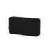 Zwarte draadloze bluetoothspeaker van sackit met een strak Deens ontwerp en afgeronde hoeken voor krachtig geluid thuis of onderweg