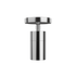 Moderne chromen plafondlamp van sackit met cilindrische vorm en geborstelde metalen afwerking voor stijlvolle binnenverlichting in een Deens interieur