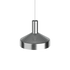Dawn hanglamp van sackit in glanzend metaal met geperforeerde kap en cilindrische fitting voor gerichte sfeerverlichting in een modern interieur