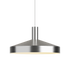 Zilverkleurige Dawn hanglamp van sackit met geperforeerde kap en gerichte lichtspreiding voor een modern interieur
