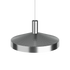Metalen hanglamp Dawn van sackit met ronde geperforeerde kap in zilverkleur voor gericht en sfeervol licht in een modern interieur
