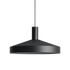 Zwarte metalen hanglamp met geperforeerde kap en gerichte lichtverdeling voor een modern interieur van sackit
