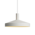 Witte Dawn hanglamp met ronde geperforeerde kap en brede lichtsturende rand voor zacht naar beneden gericht licht van sackit