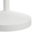 Witte hanglamp van sackit met geperforeerde metalen kap en cilindrische ophanging voor een modern en sfeervol interieur