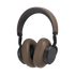 Bruine over ear hoofdtelefoon van sackit met zachte oorkussens en brede hoofdband voor comfortabel luisteren met actieve ruisonderdrukking