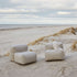 Soft Sofa Outdoor Seat in Kirra Sand van sackit in een buitenomgeving