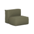 Soft Sofa Outdoor Seat in Kirra Olive van sackit productfoto op een witte achtergrond