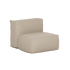 Soft Sofa Outdoor Seat in Boucle Beige van sackit op een witte achtergrond
