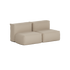 Soft Sofa Outdoor 2 Seater in Boucle Beige van sackit op een witte achtergrond