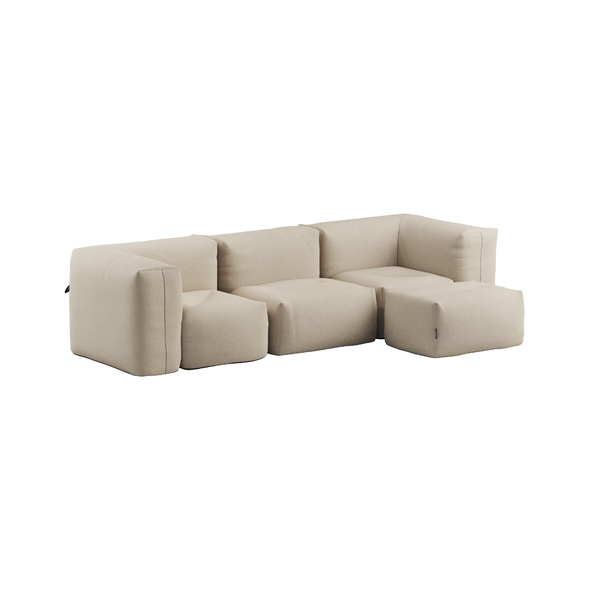 Soft Sofa Outdoor - 3 seater w/pouf