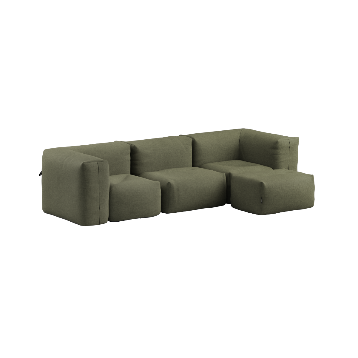 Soft Sofa Outdoor - 3 seater w/pouf