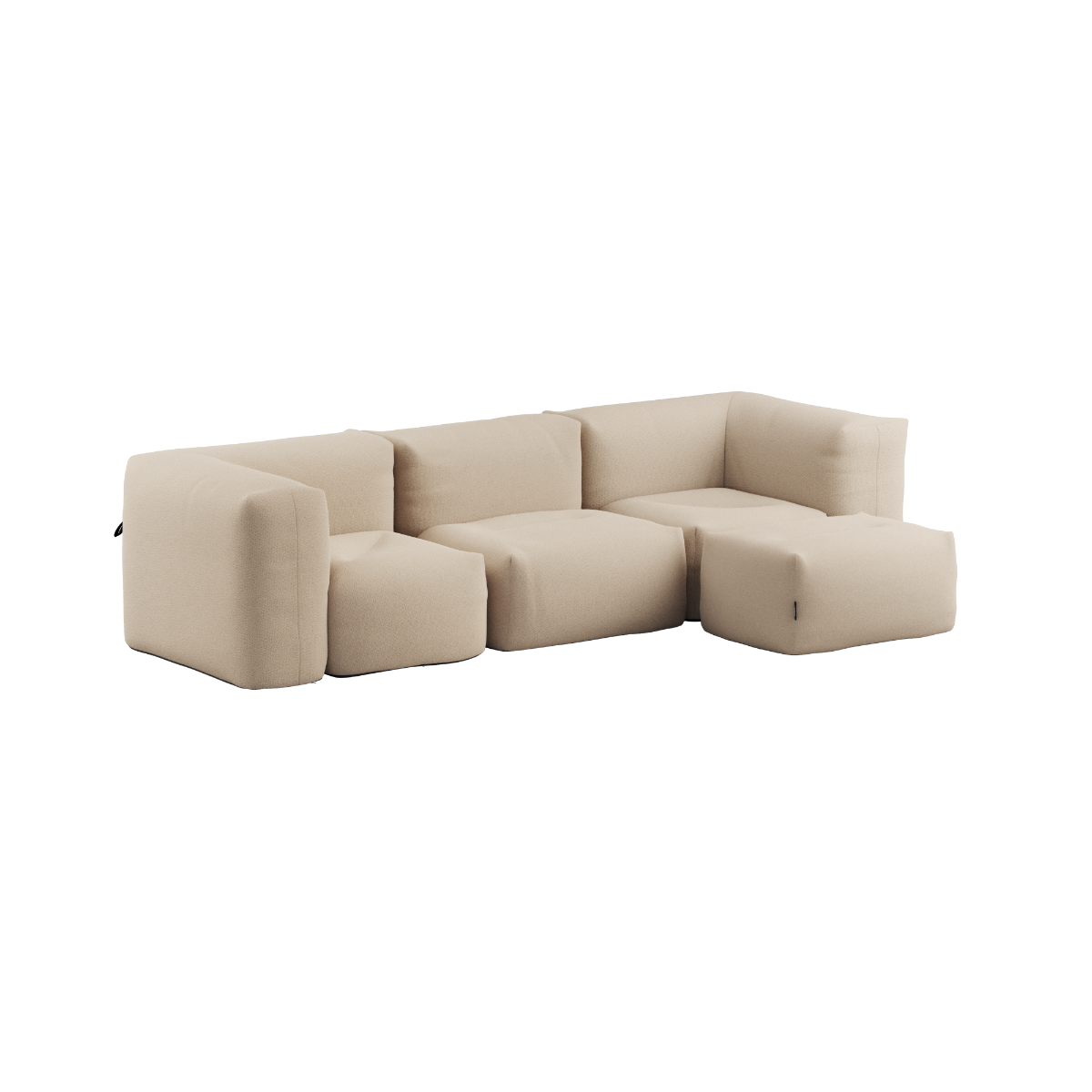 Soft Sofa Outdoor - 3 seater w/pouf