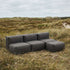 Soft Sofa Outdoor - 3 Seater open w/Pouf