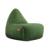 Groene Cobana lounge stoel van sackit voor binnen en buiten met stevige bekleding en opvallende stiknaden