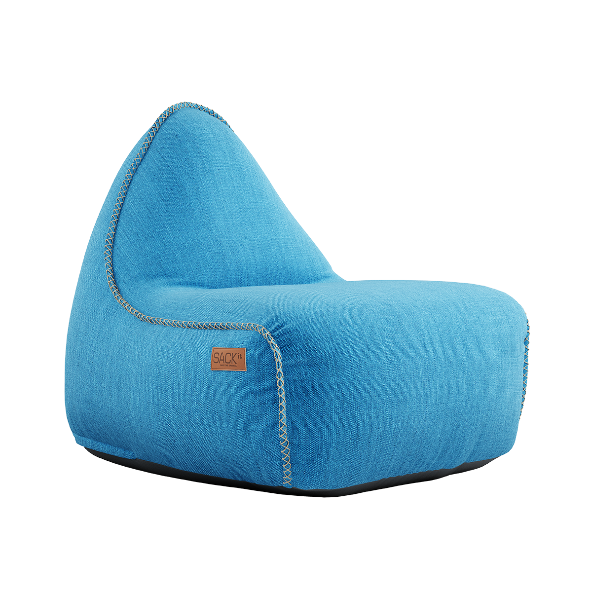 Blauwe Cobana lounge zitzak van sackit met comfortabele rugleuning en stevige bekleding voor ontspannen gebruik binnen en buiten