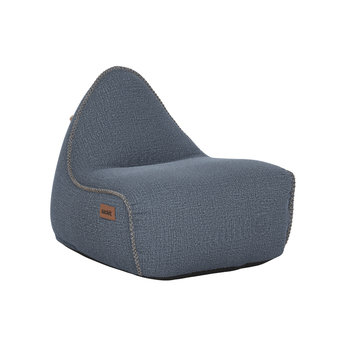 Blauwe Cobana lounge zitzakstoel van sackit met comfortabele hoge rug en weerbestendige bekleding voor binnen en buiten