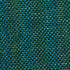 Close up van blauwgroene geweven bekledingsstof van de Cobana pouf voor buiten met een stevige textuur en levendige gemêleerde kleuren