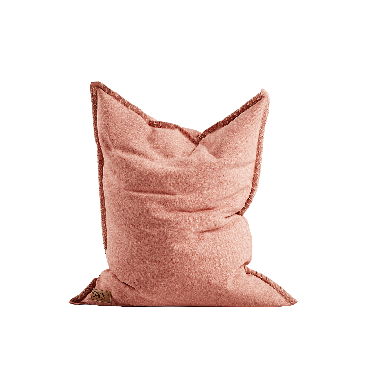 Roze Cobana zitzak voor binnen en buiten met zachte textuur en comfortabele vorm van sackit voor ontspannen loungen in huis of tuin
