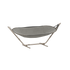 Grijze Cobana hangmat van sackit met stevig metalen frame voor comfortabel ontspannen in de tuin of op het terras