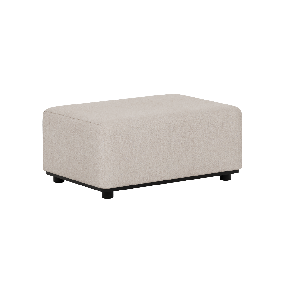 Beige modulaire outdoor pouf van sackit met strakke Scandinavische lijnen voor comfortabel loungen in de tuin