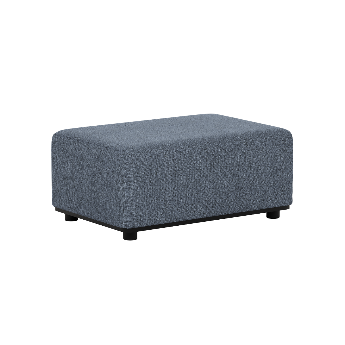 Grijze Cobana pouf van sackit voor buiten met waterbestendige bekleding en Scandinavisch ontwerp als onderdeel van een modulaire loungesofa