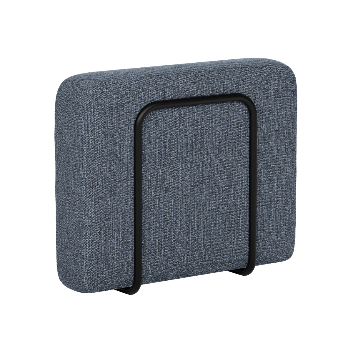Donkergrijze armleuning voor modulaire outdoor sofa van sackit met Scandinavische lijnen en weerbestendige bekleding ontworpen in Denemarken